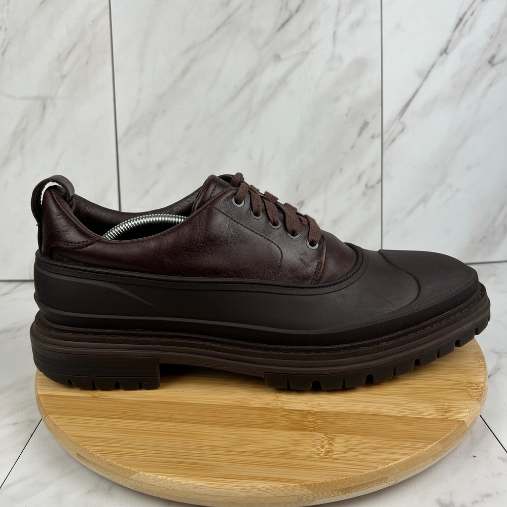 Cole Haan Stratton Shroud Mens Size 13 M Brown Leather Waterproof Oxford Shoes